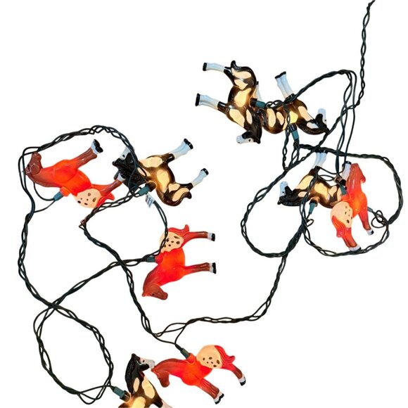 Western Horse Christmas Tree Light Covers Cowgirl Cowboy Farmhouse Ranch - Picture 3 of 13